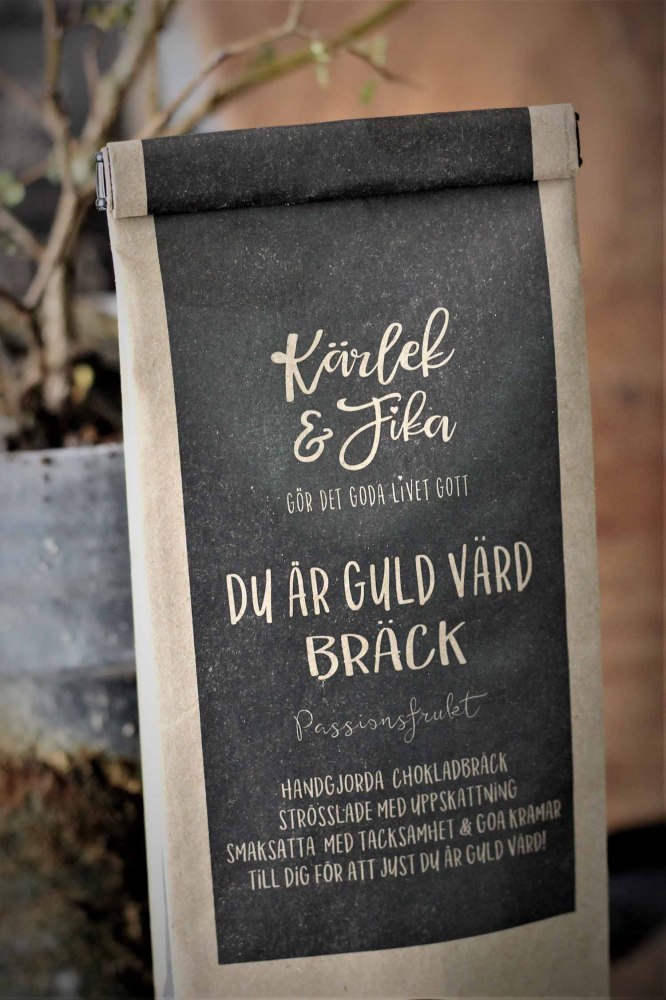 Chokladbräck Du är guld värd - Majas lyktor/Barncancerfonden